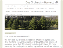Tablet Screenshot of doeorchards.com